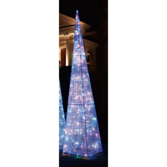 エントリーでポイント5倍！11月4日20:0011月11日1:59LEDビッグクリスタルツリー 屋外使用可／コントロール不可 パステル 1台クリスマス ツリー イルミネーション 電飾 ライト LED