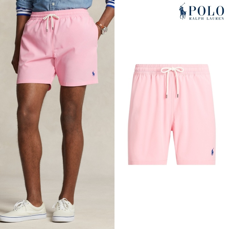 [ポロラルフローレン] 5.5インチ トラベラー スイム トランク ピンク / TRAVELER SWIM PINK 10,296円