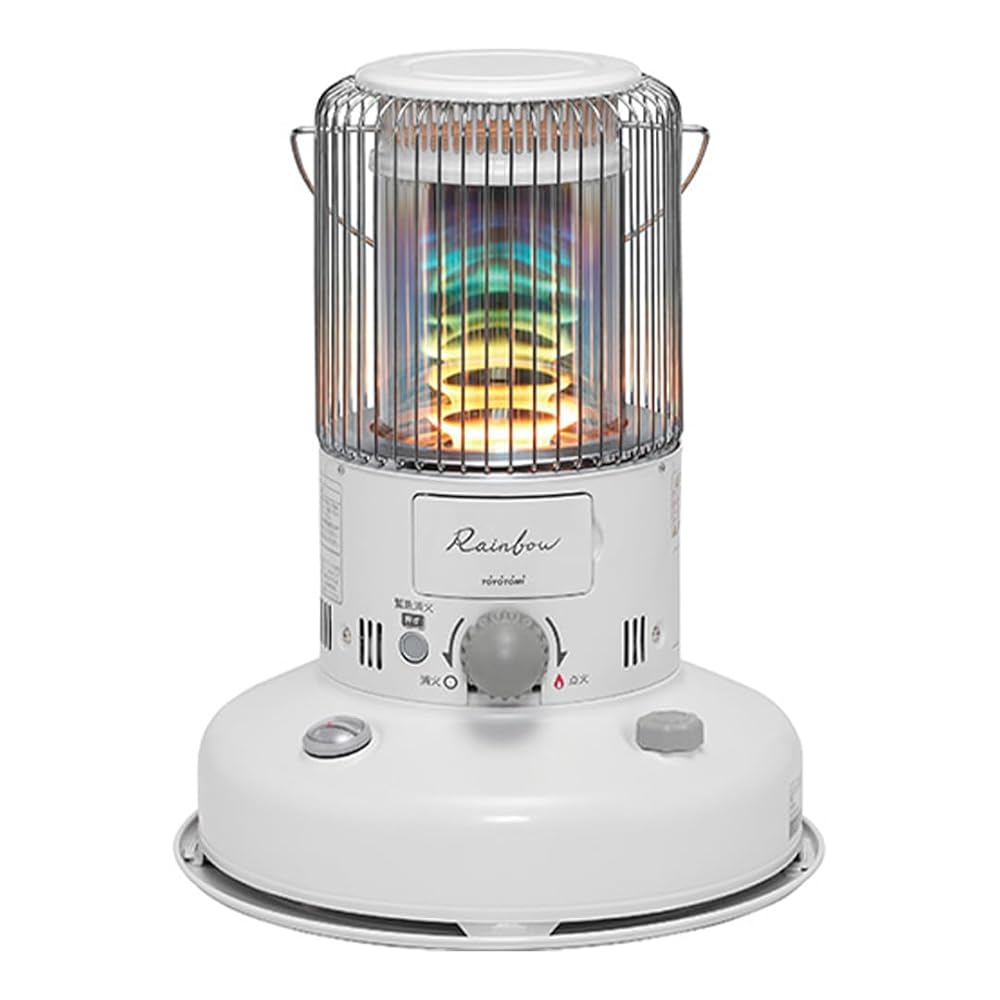 【トヨトミ】対流形 石油ストーブ RB-2524 ホワイト レインボーストーブ 木造（戸建）7畳まで（11.5）コンクリート（集合）9畳まで（15.0） おしゃれ 優しい光