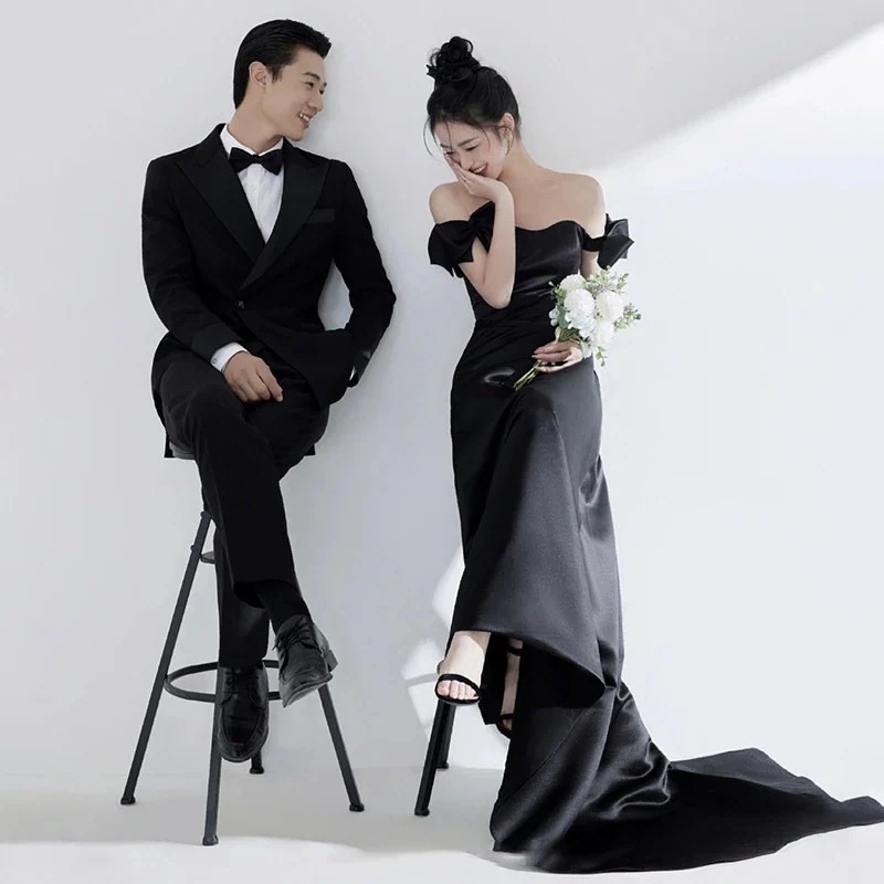 パーティードレス人気 2025 新作 高級感 気質 ワンピース ブラックドレス 花嫁ロングドレス 結婚式ワンピース 結婚式 ドレス 二次会ドレス 花嫁 結婚式 お呼ばれ