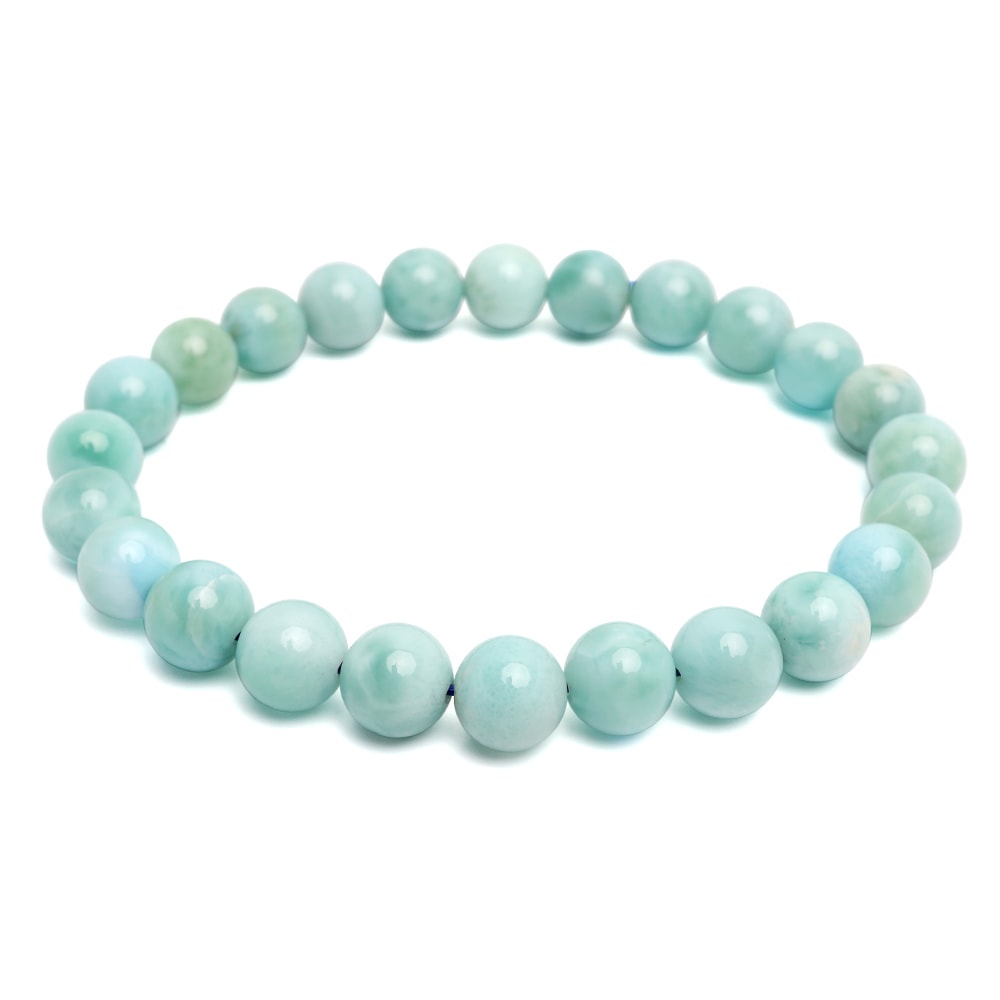 天然ラリマーブレスレット 8.5mm [b861-8mm]