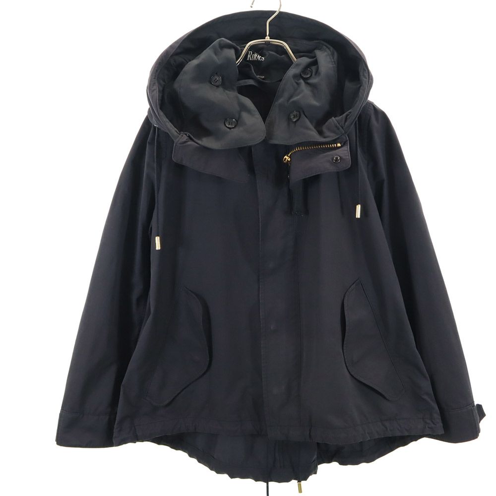 ザリラクス 日本製 長袖 ジップジャケット 38 ブラック THE RERACS レディース