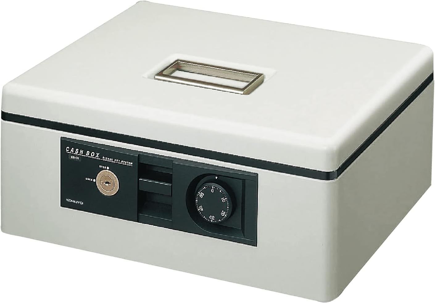 手提げ金庫 ダイヤル付 A4 グレー CB-11M