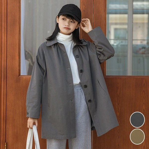 トレンチコート レディース 秋コート 小柄 スプリングコート 着やせ かわいい トレンチ コート 春 秋 アウター 秋物 ベージュ 秋服 30代 40代 50代 お宮参り 通勤 就活 韓国風 bi23