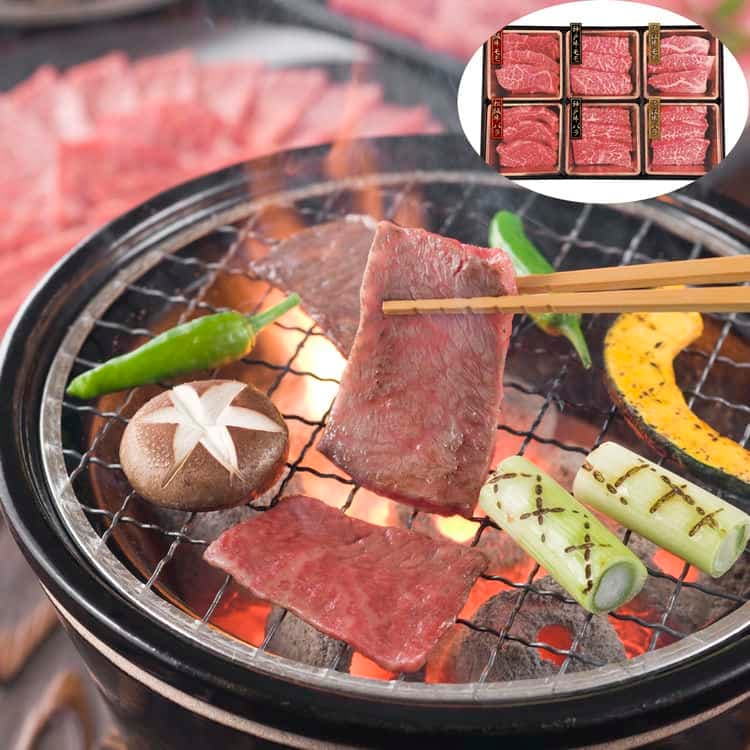 三大和牛焼肉食べ比べ（神戸牛モモ松阪牛モモ近江牛モモ神戸牛バラ松阪牛バラ近江牛バラ 各70g （計420g））2セット 離島は配送不可 790120 お歳暮 お中元 お土産 ご進物 ギフト 贈り物に最