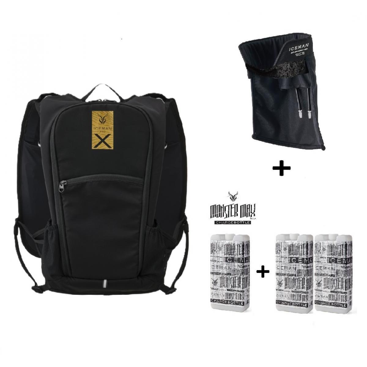 【在庫有・即納】 ICEMAN PRO-X III セルマックス 2026年モデル 水路冷却シート式 水冷服 ICMPX3S-BLV-SET ブラック アイスマンPRO X 3