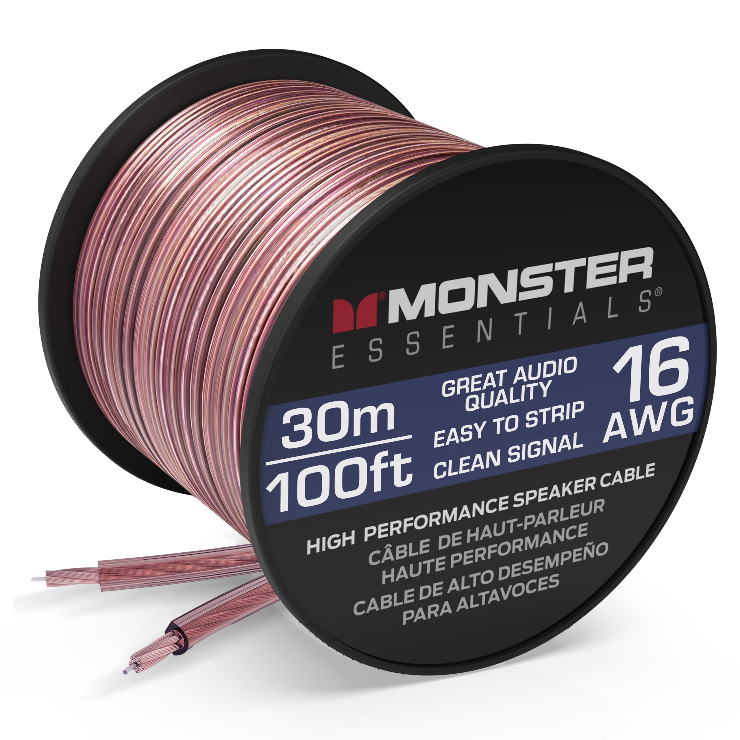 MONSTER スピーカーケーブル 16ゲージ 1巻 30.48m (100ft)ME-S16-30M【国内正規品】