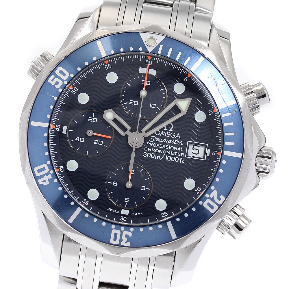 オメガ OMEGA 2599.80 シーマスター300 クロノグラフ 自動巻き メンズ 保証書付き_874257【中古】