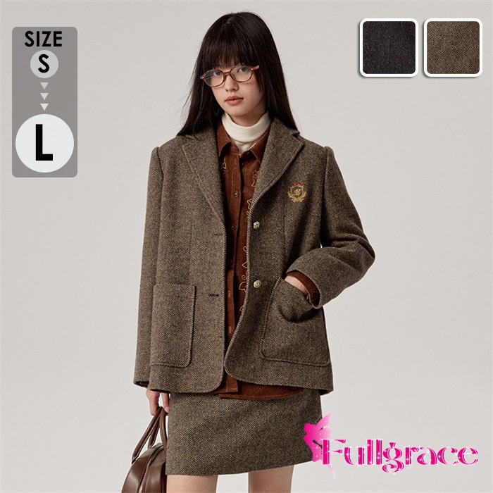 スーツ 女の子 女子 制服 スクールブレザー 黒 学生 上衣 ジャケットウール 女子高生 復古 スーツ 女の子 女子 レディース 中学生 高校生 ブラック ブラウン スタンダードタイプ