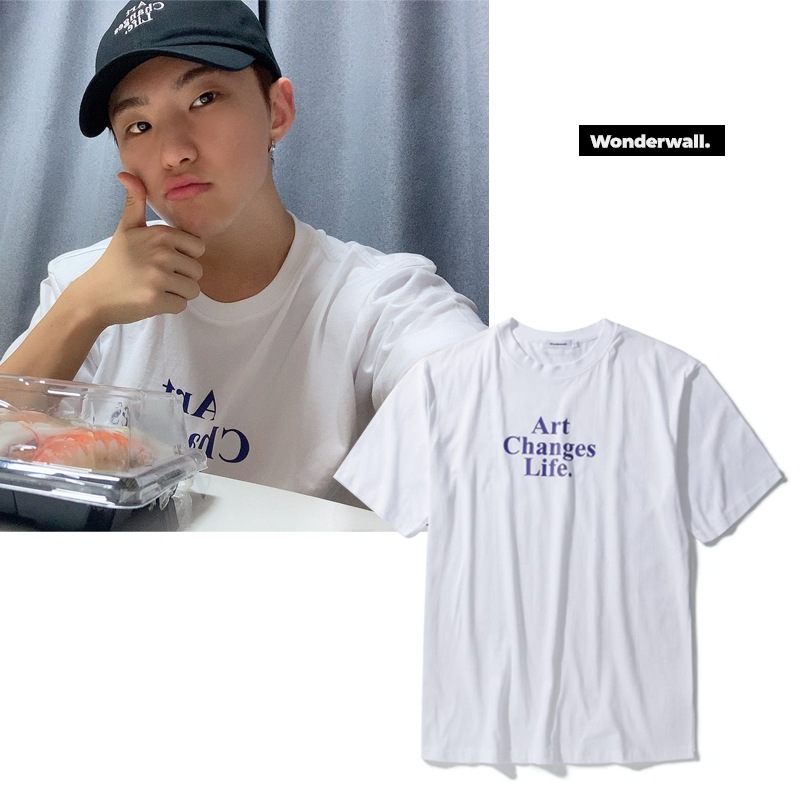 A.C.L SLOGAN S/S TEE_SEVENTEEN HOSHI着用