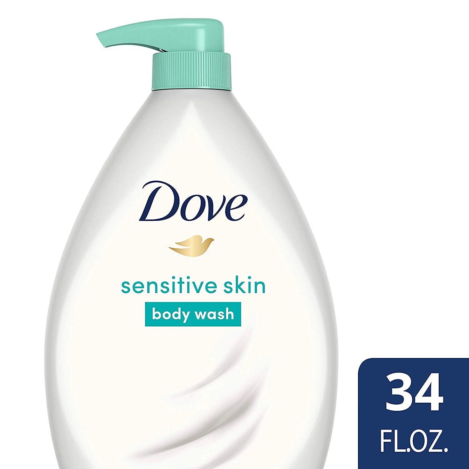 ハトボディウォッシュポンプ 柔軟で滑らかな肌感応性低刺激薬と硫酸フリーボディウォッシュ34オンス