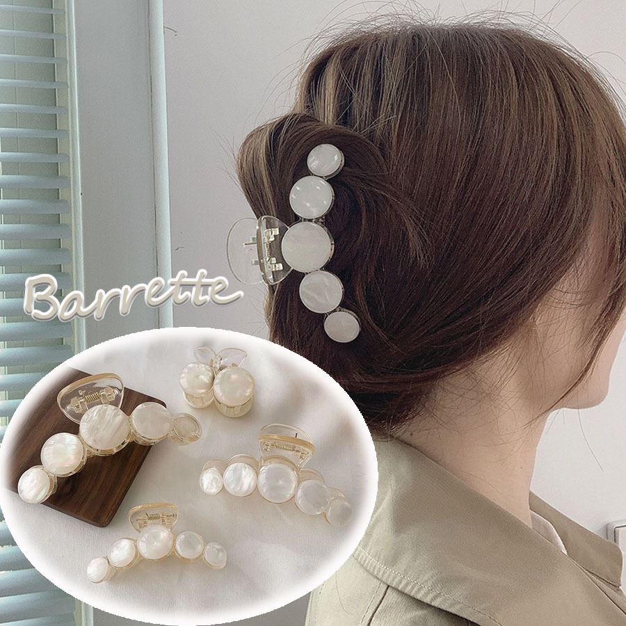 バンスクリップ ヘアクリップ 大粒 バレッタ まとめ髪 髪飾り ヘアアクセサリー 髪留め ヘア Vcspiscinas