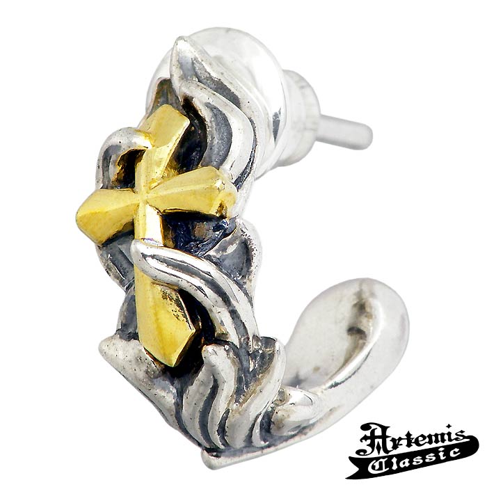 アルテミスクラシック Artemis Classic ラファエル フープ シルバー ピアス アクセサリー メンズ 1個売り 片耳用 羽根 クロス 十字架 ACE0140