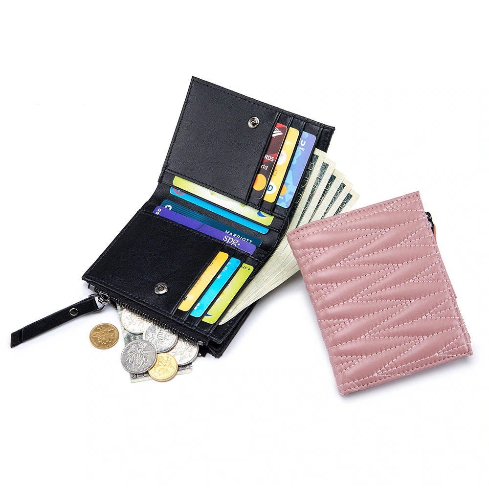 本革刺繍新調したい財布レディース可愛いミニ財布羊革ショート財布大容量ファッション日韓系財布収納バッグ