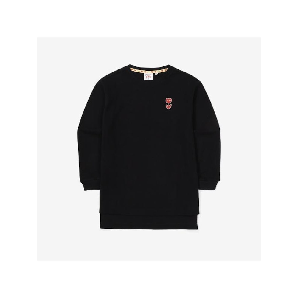 [FILA KIDS] ガールズスージンロングTシャツ (FK2RLF3001F_BLK) Q0ZFK2RLF3001FBLK