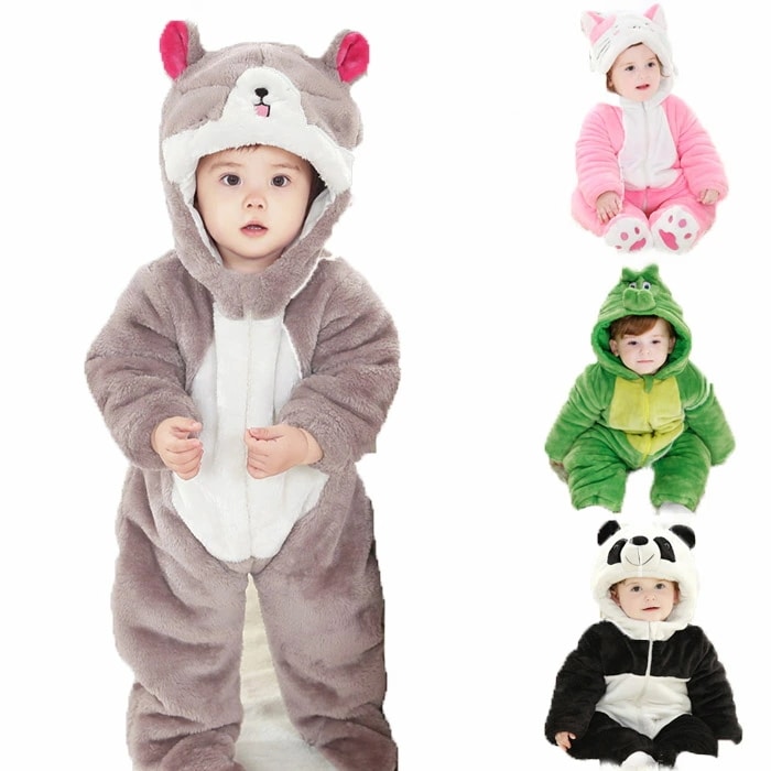 ベビー 着ぐるみ ロンパース キッズ 男の子 女の子 ベビー服 ベビーウェア 冬服 フード付き 厚手 ベビー服 赤ちゃん カバーオール 防寒 寝袋 ベビー用 子供用 クリスマス ハロウィン 着ぐるみ 5,690円