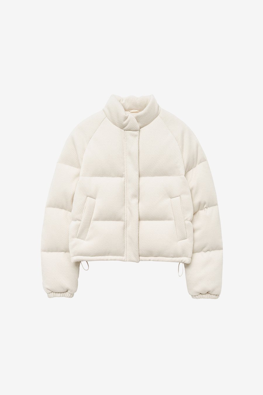【INSILENCE】 TEXTURED FABRIC DOWN JACKET : CREAM 27,650円