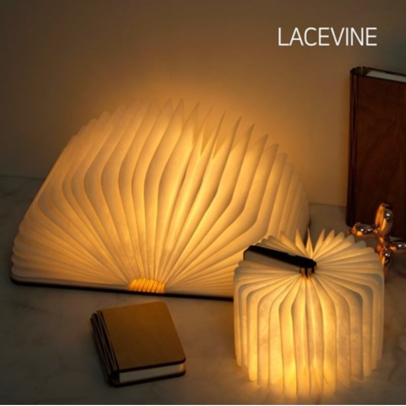 PLANLUX/ LED Wooden Book Mood Light/ 照明/睡眠灯/授乳灯