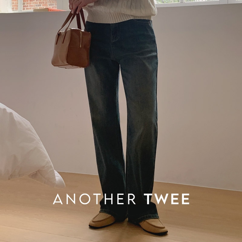 [tje0466] 韓国ファッションワイドデニムパンツ