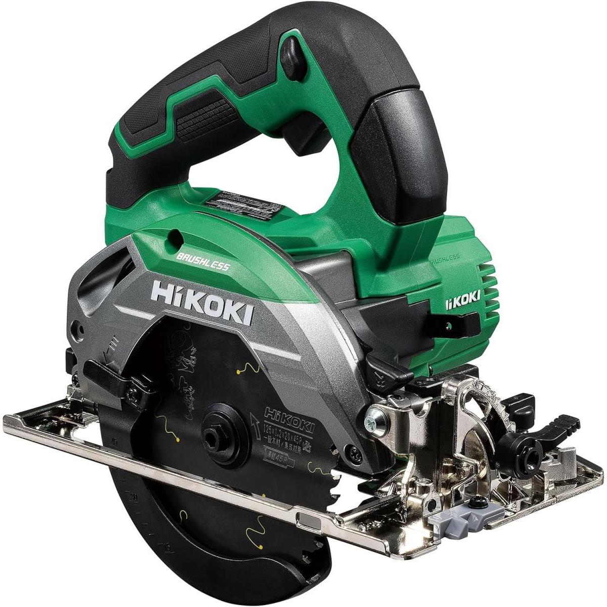 HiKOKI ハイコーキ 10.8V 充電式 丸のこ 125mm C1205DA(2LSP) アグレッシブグリーン 蓄電池2個・充電器・ケース付 マルノコ 丸鋸 丸ノコ