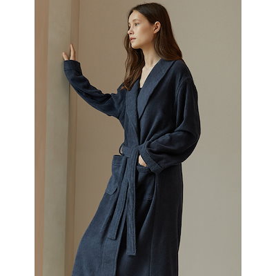 HUBBISH コージーソフトバ 無地 ロング 長袖 ルームウェア [マルチ]