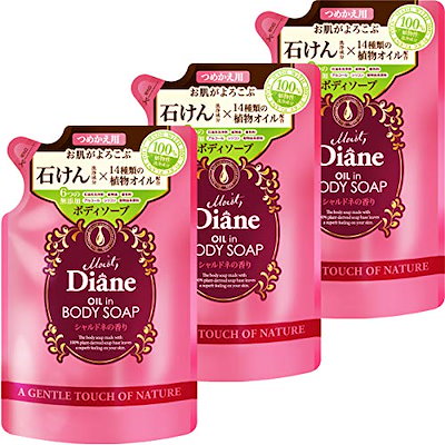 他サイト： 【Amazon.co.jp限定】　Diane(ダイアン) DX(デラックス) モイスト DX ボディソープ シャルドネ 詰替え用 400ml×3個の商品画像