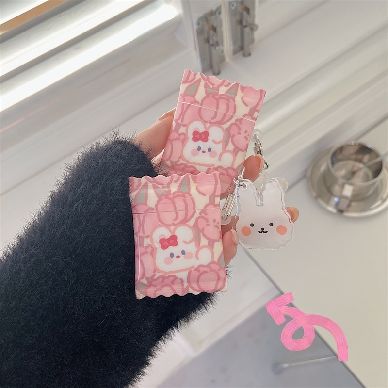 Hua Cong Xiaotu に適した Airpods Pro2 Apple Bluetooth ワイヤレスヘッドフォンセット 1/2/3 世代キャンディーソフトシェルメス