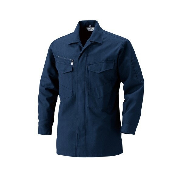 村上被服製 サージ素材の作業着 2301シャツ 濃紺（のうこん）４Lサイズ