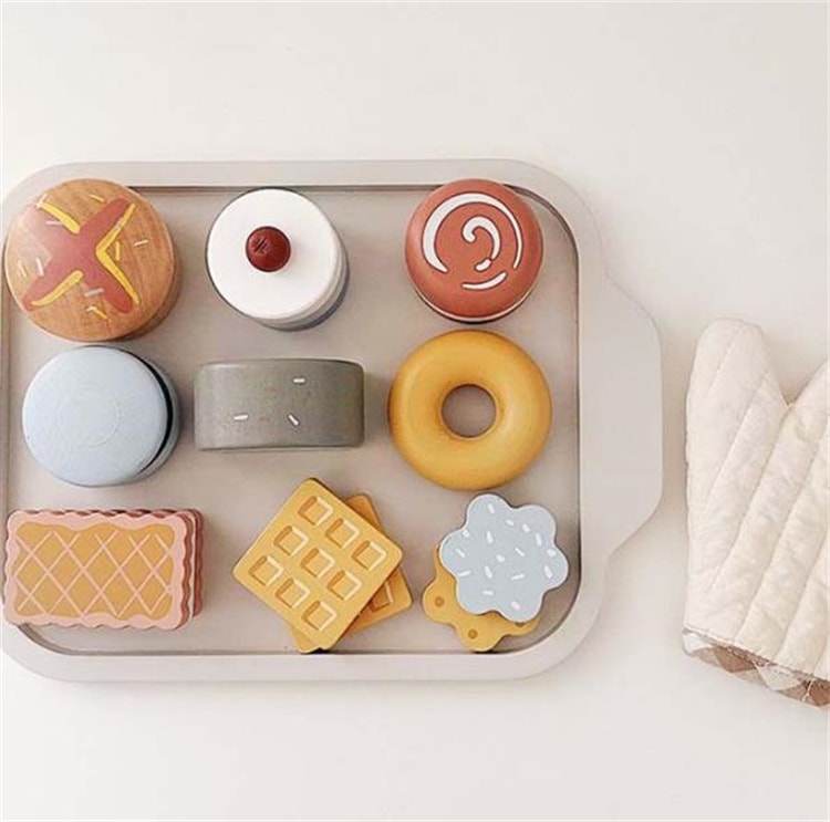 早い者勝ち 子供用おもちゃ 甘いもの 焼き菓子 木質 3-7歳 ケーキ 菓子 おもちゃ 子供 ままごと 知育用品 台所 洋食 誕生日プレゼント