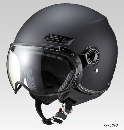 マルシン(Marushin) バイク用 ヘルメット ジェット SAFIT MS-340 マットブラック Mサイズ (5758cm)