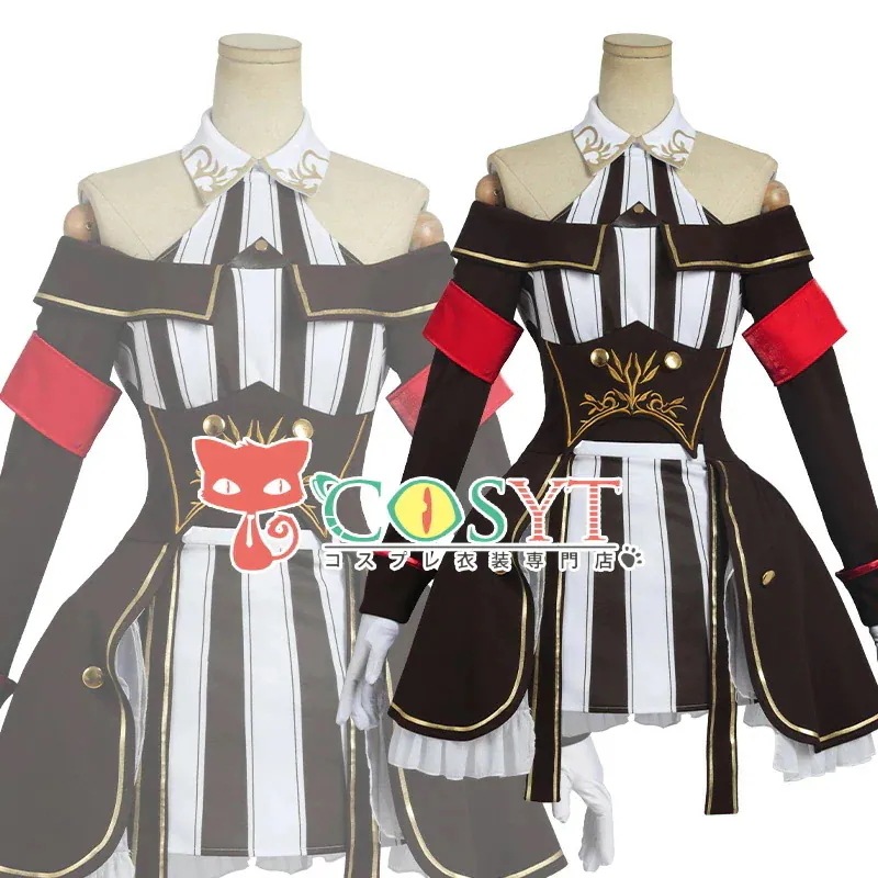 ウマ娘 プリティーダービー カレンチャン 勝負服 ワンピース 刺繍 舞台 ステージ 演出服 レディース コスプレ衣装 コスチューム 仮装 変装 可愛い cosplay ゲーム イベント パーティ 学園