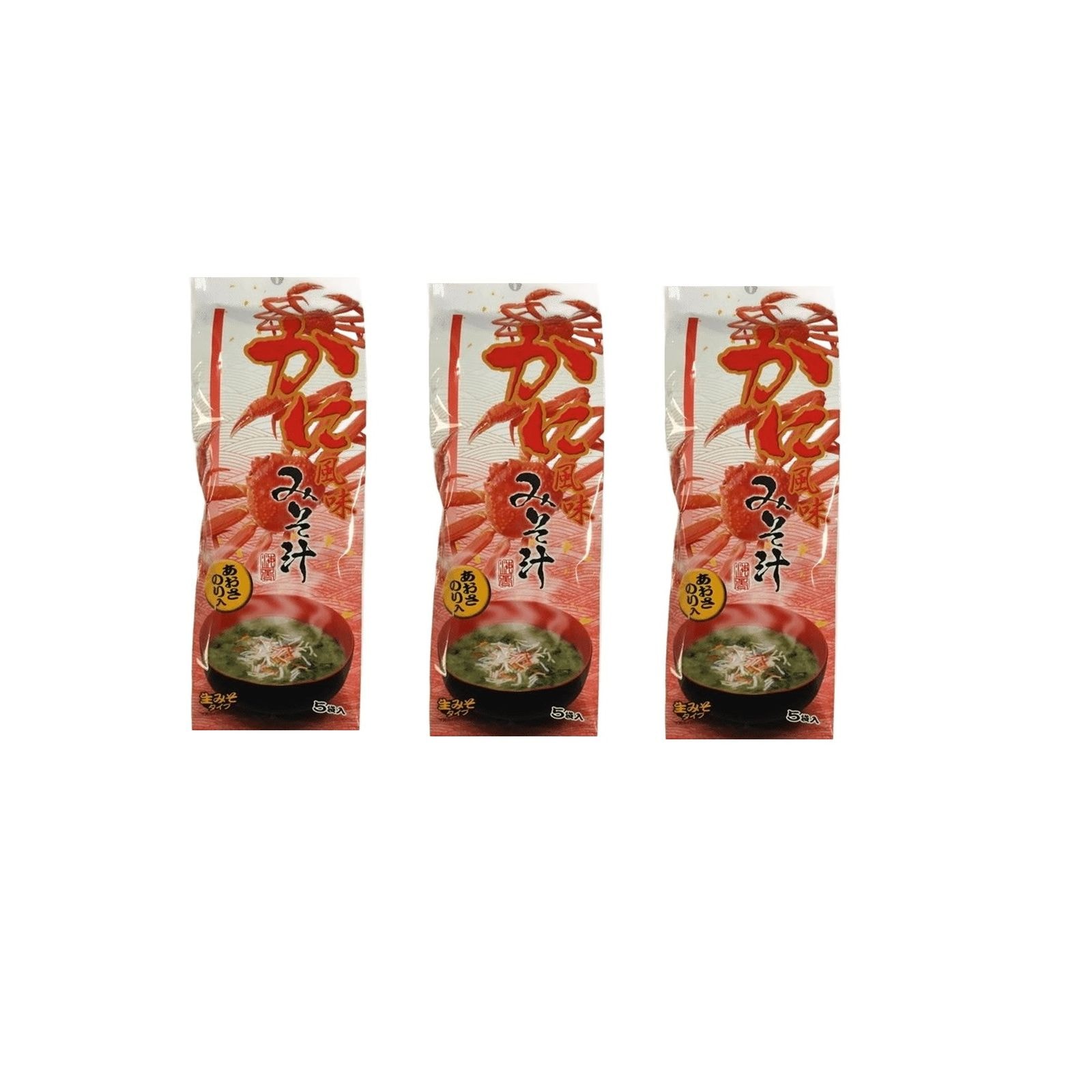 かに風味みそ汁 5袋入り×3個 即席 味噌汁 カニ みそ汁