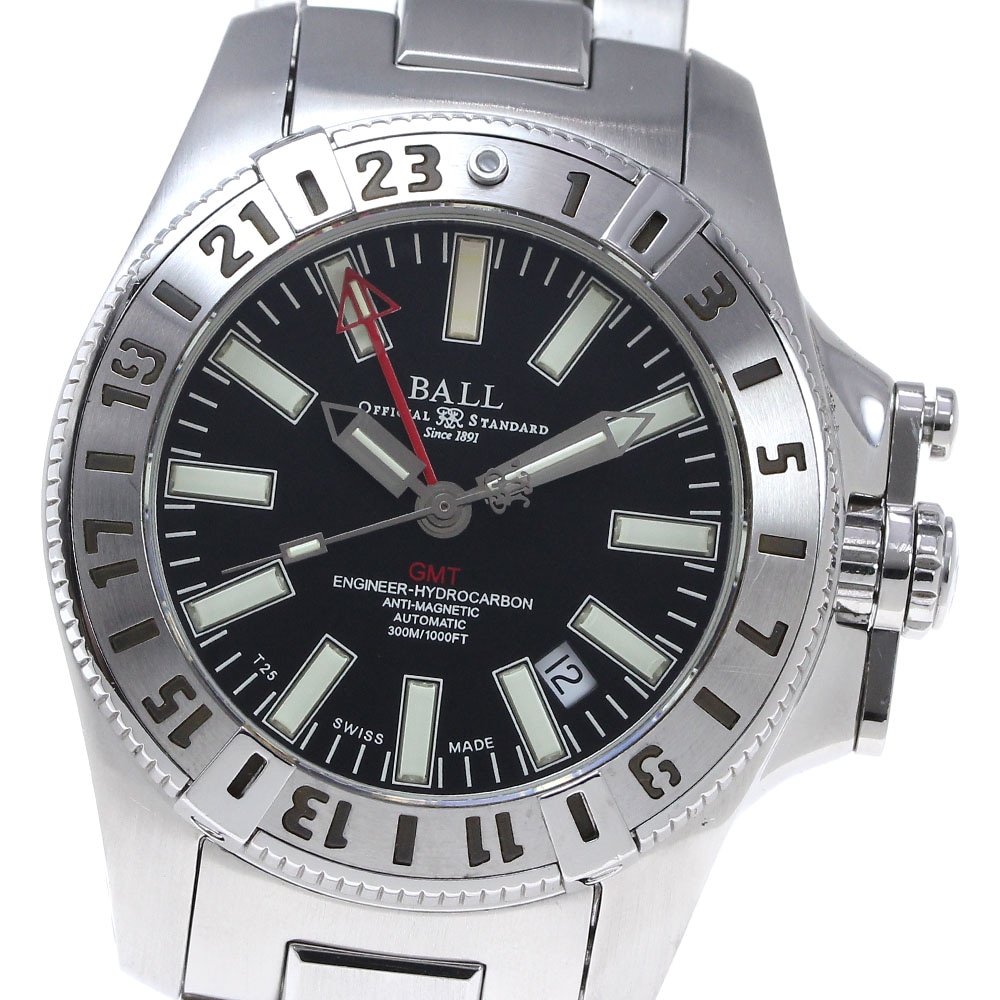 ボールウォッチ BALLWATCH DG1016A エンジニア ハイドロカーボン GMT デイト 自動巻き メンズ 保証書付き_839097【中古】