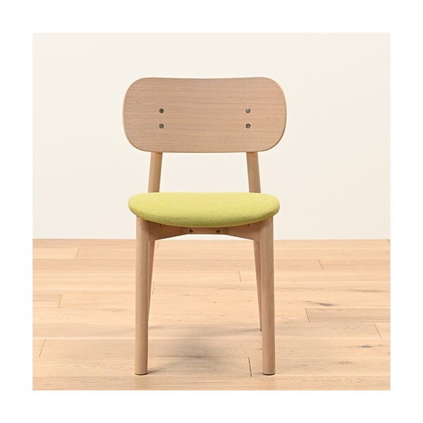 光製作所 ダイニングチェア コティ ウッド脚-F(布張り)-GN 2脚セット メーカー直送