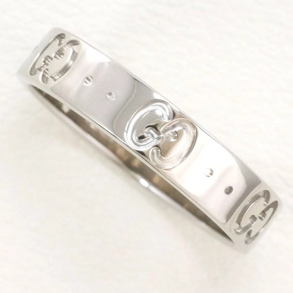 グッチ K18WG リング 指輪 10.5号 総重量約3.4g ジュエリー 中古