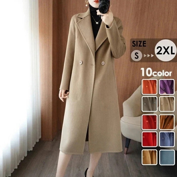 チェスターコート レディース ミディアムコート ロングコート コクーンコート 秋 冬 冬服 定番 暖かい あったか ロング チェスター コート カジュアル シンプル フォーマル アウター 韓国 大人