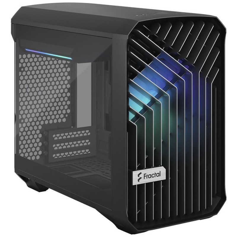 FRACTALDESIGN　PCケース ［Mini-ITX /Mini-DTX］ Torrent Nano RGB Black TG Light Tint ブラック　FD-C-TOR1N-02