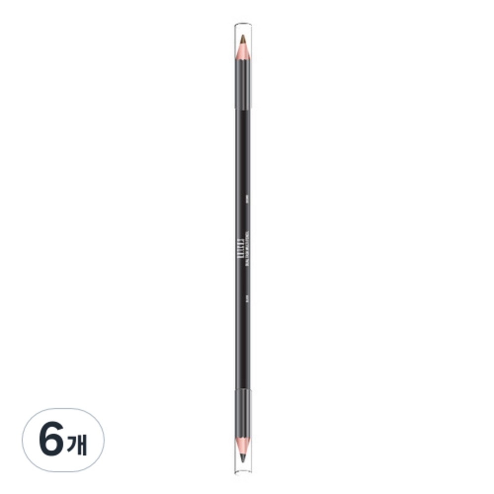 アートコース デュアル マルチタスクペンシル 14g ブラック+ブラウン 6個