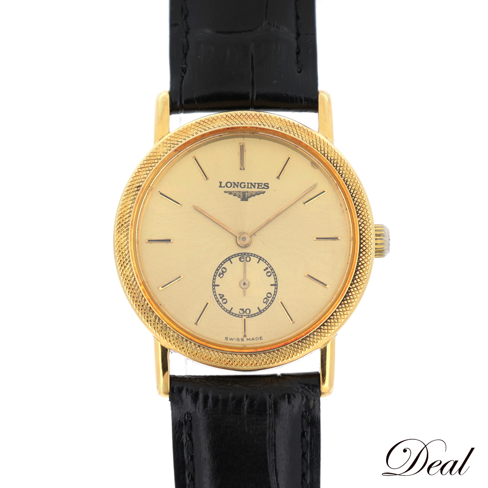 ロンジン ラウンド スモールセコンド 手巻き アンティーク ボーイズ メンズ 腕時計