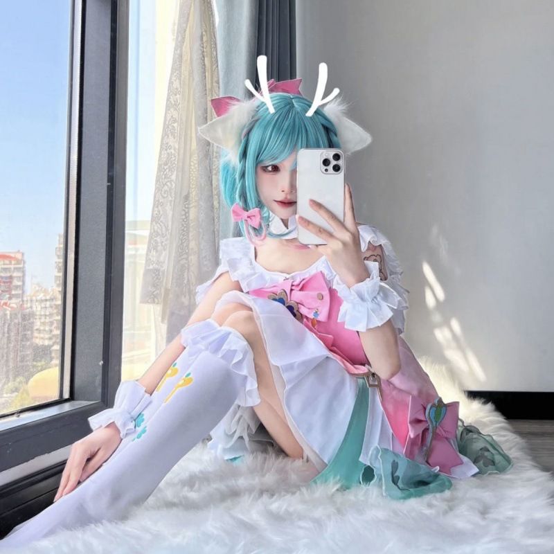 マンザンコス服 ヤオメイ バレンタインデー限定スキン コスプレ衣装 少女祈王 栄光ソフトガール
