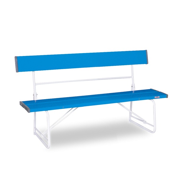 ベンチ（背付）1500 青