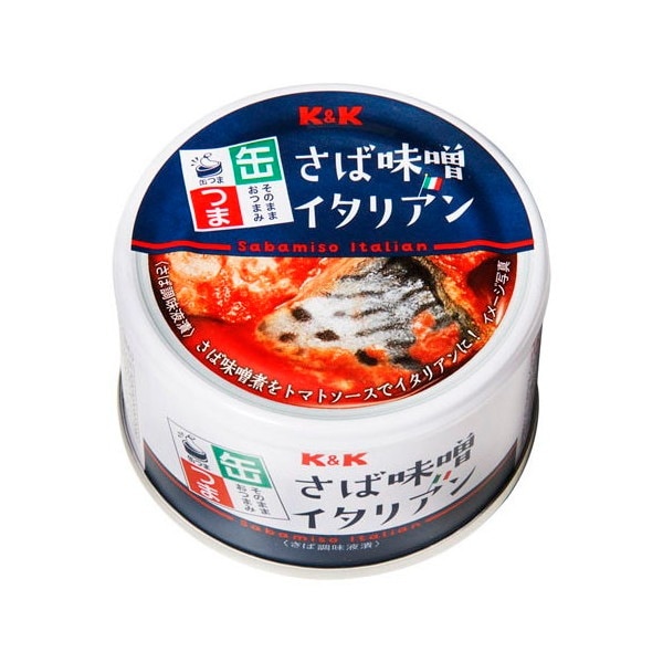 K&K 缶つま さば味噌イタリアン 150g x24 メーカー直送