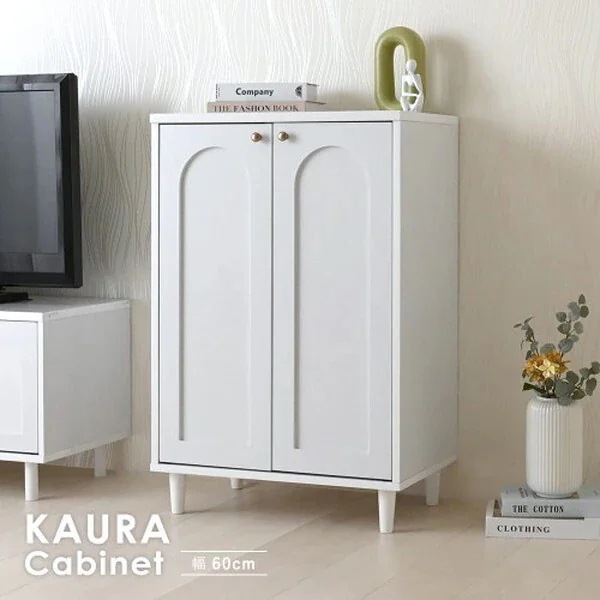 4FUL KA90-60C WH ホワイト カウラ キャビネット メーカー直送