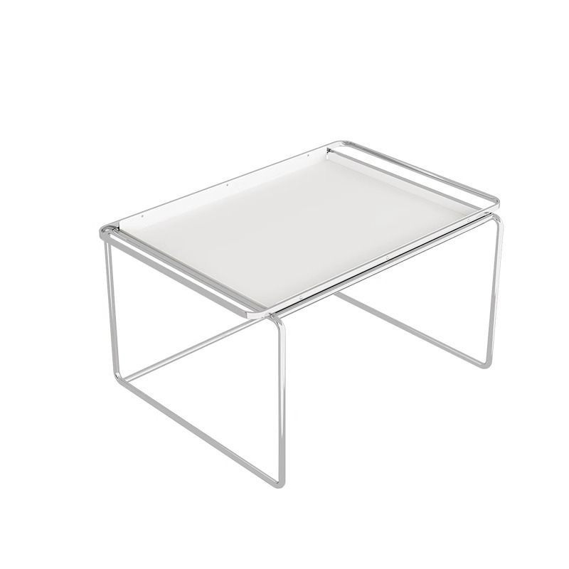 ベットテーブル サイドテーブル ホワイト シルバー 韓国インテリア おしゃれ かわいい モダン シンプル ローテーブル 机 ミニテーブル 寝室 リビング