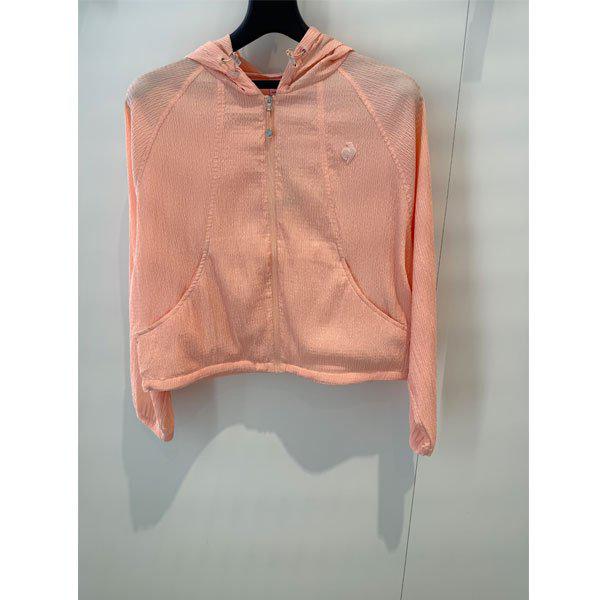 女性プチプリーツルーズフィット軽量ウーブンジャケットQR222OJK51 PCM