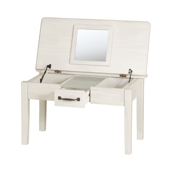 ローテーブル ドレッサーテーブル カントリー調 幅70cm 2way ロータイプ コスメテーブル テーブル メイク台 天板下 収納 引き出し 天然木 ホワイト 白 アンティーク調 ガーリー
