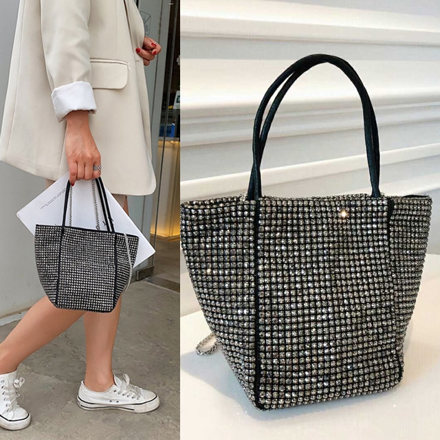 トートバッグ/レディース/キュービックビーズ/ハンドバッグ/イブニングバッグ/bag