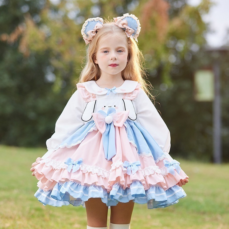 子供服2025春秋新作女の子ロリータロリータスカート子供用プリンセススカート可愛いパフスカート