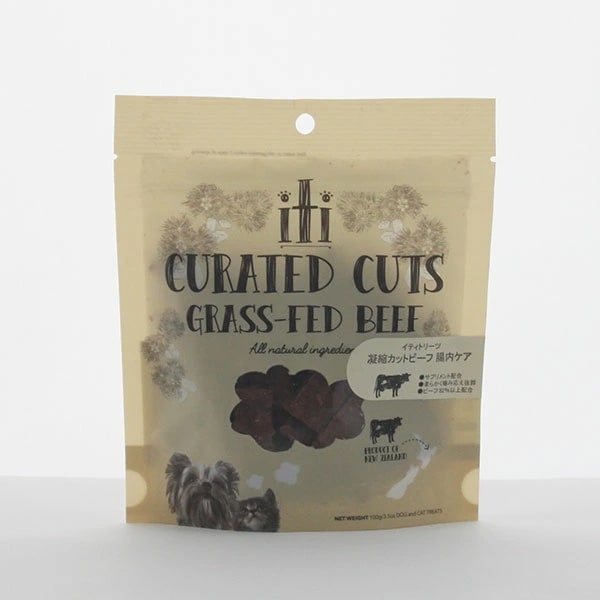 イティ iti トリーツ凝縮カットビーフ 腸内ケア 犬猫用 100g4個 ビーフと天然サプリメントが