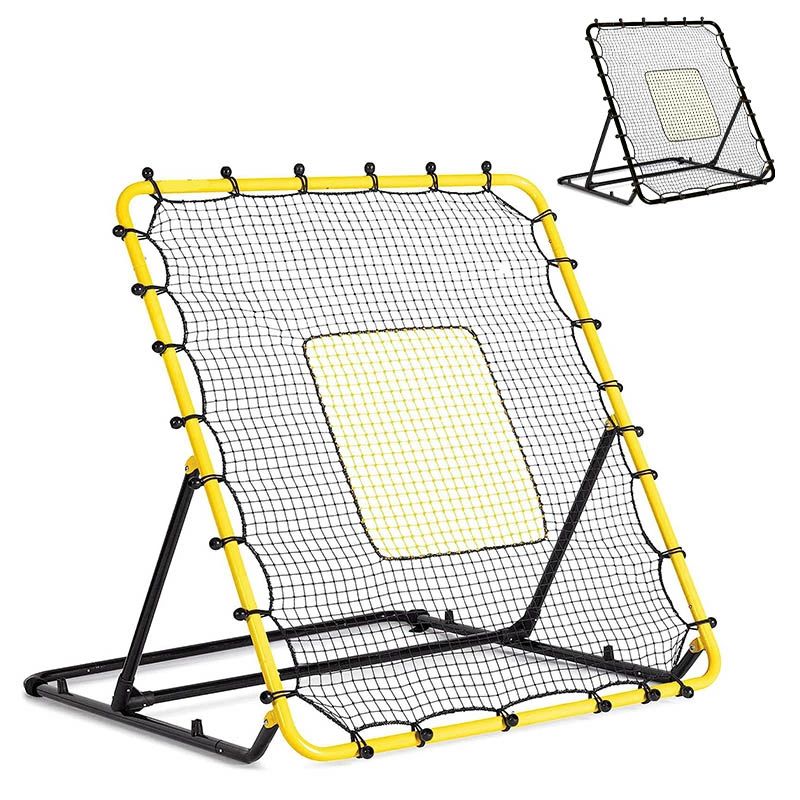 タイムセールリバウンドネット サッカー 野球 リバウンダー ラダー トレーニング120*137cmバウンドネット クレイジーキャッチ 壁当て リフティング ネット ピッチングネット 練習道具 室内練習